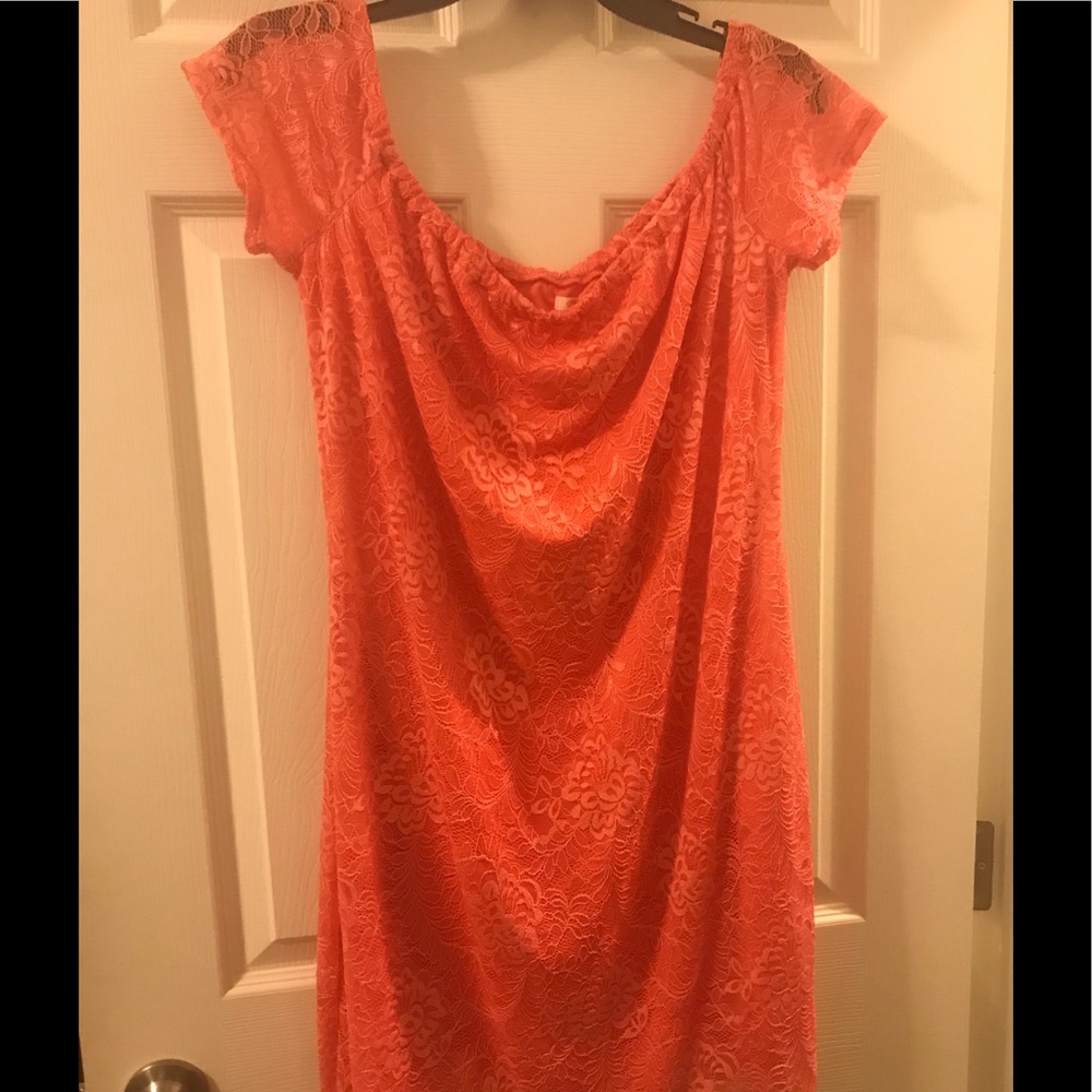 NWT Very cute pink lace dress.